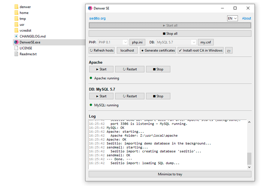 Denwer SE (Second Edition) – Fast & Portable x64 Local Web Stack for Windows